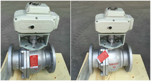 電動(dòng)鑄鋼球閥Q941F-16C，電動(dòng)鑄鋼法蘭球閥圖片