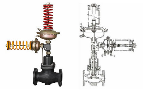 自力式壓力、壓差組合閥結(jié)構(gòu)圖