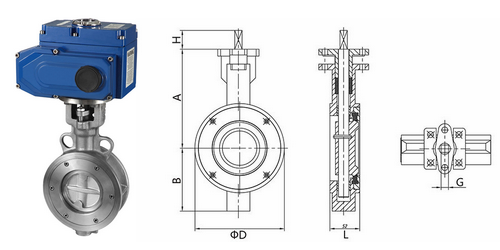 電動高性能蝶閥 電動高性能蝶閥